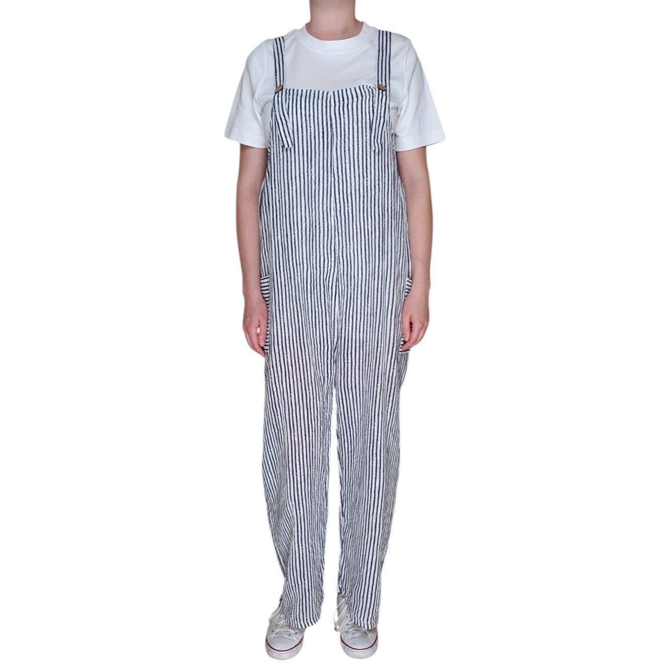 Italian Striped Dungarees