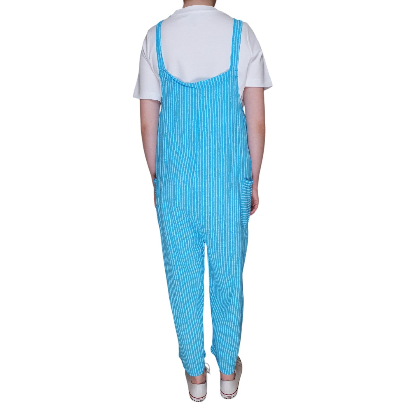 Italian Striped Dungarees