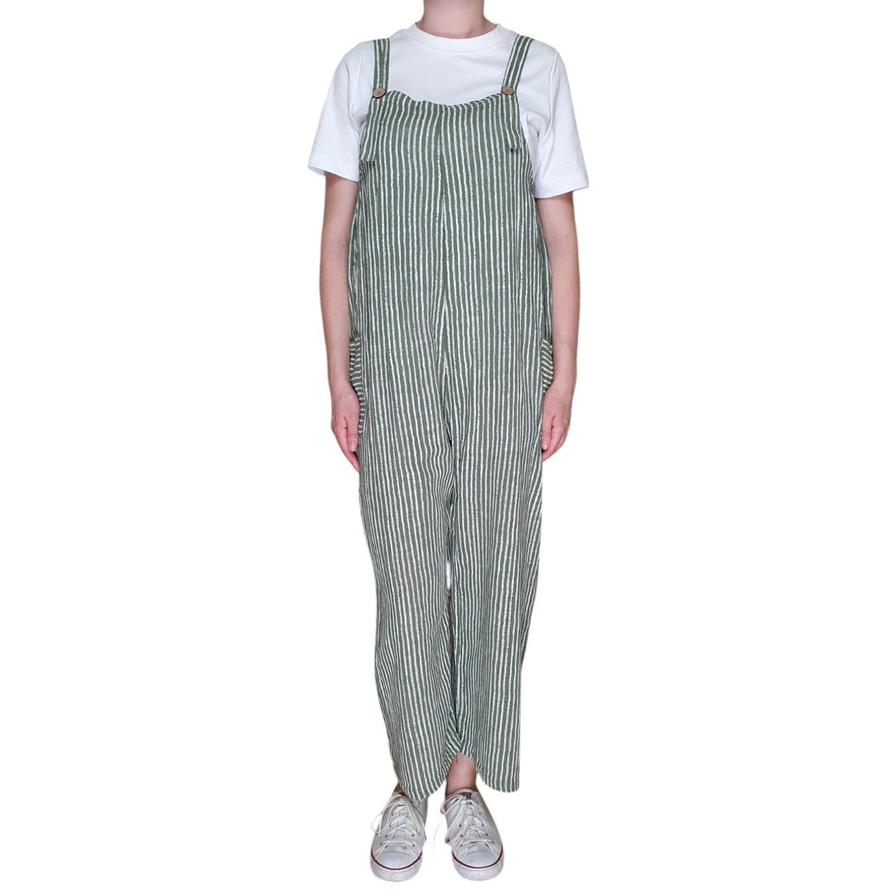 Italian Striped Dungarees