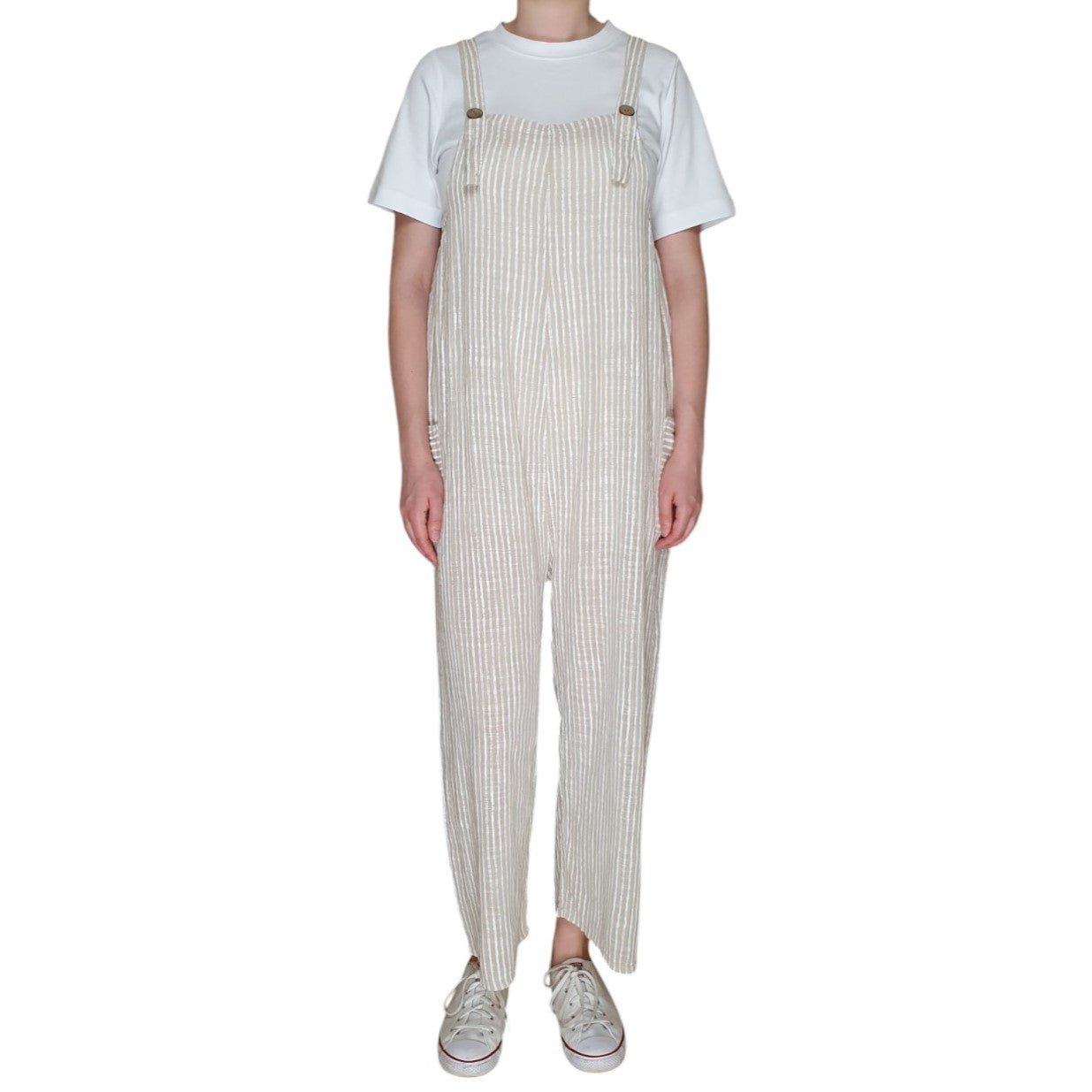 Italian Striped Dungarees