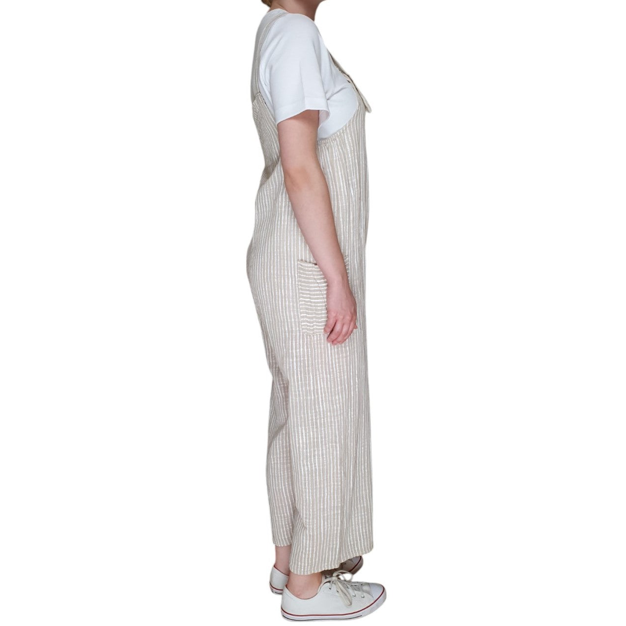 Italian Striped Dungarees