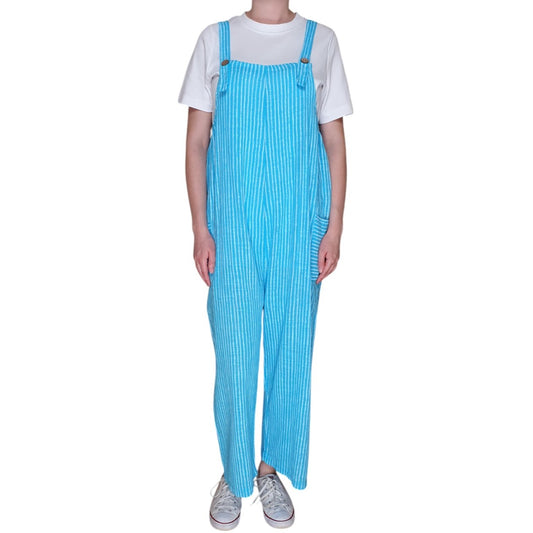Italian Striped Dungarees