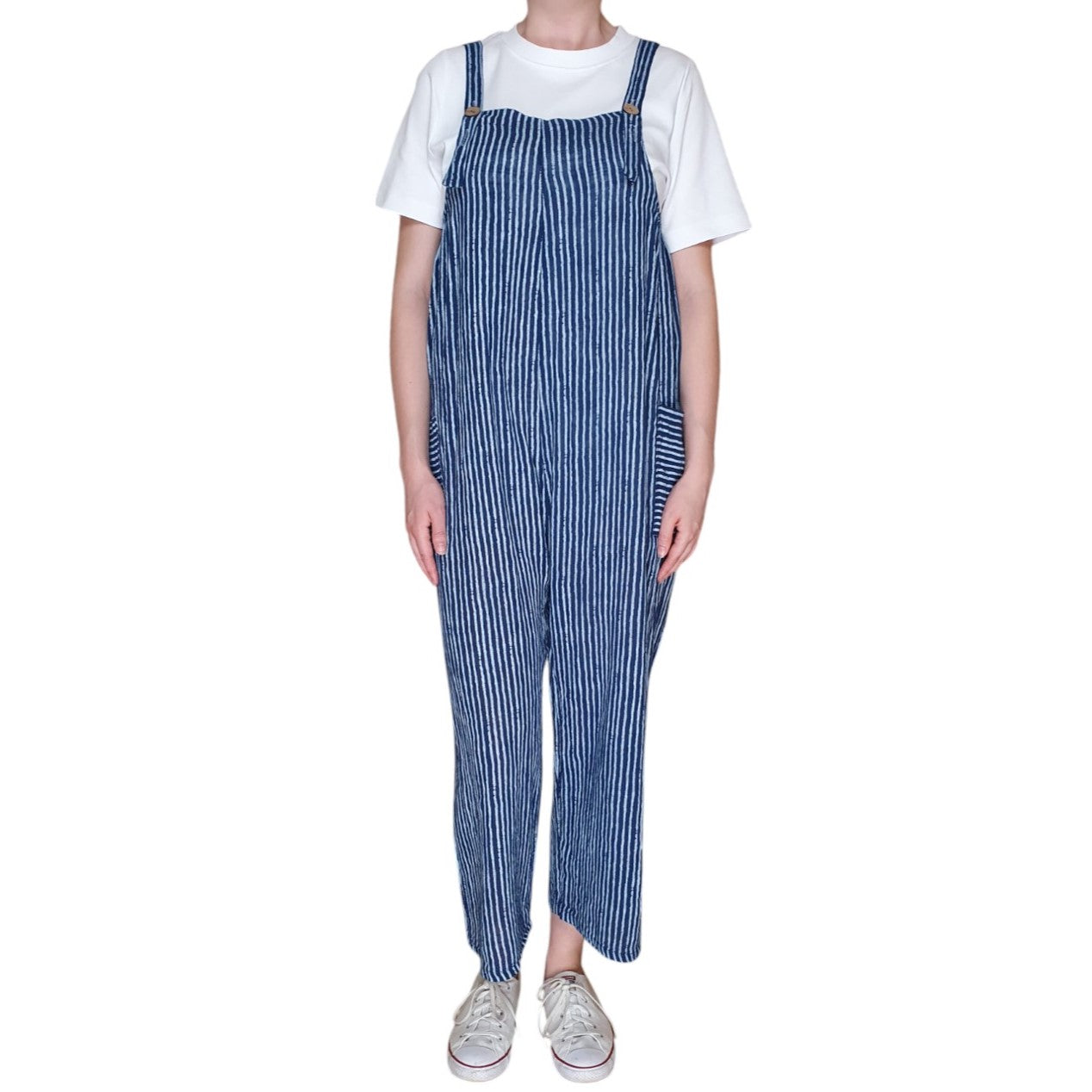Italian Striped Dungarees